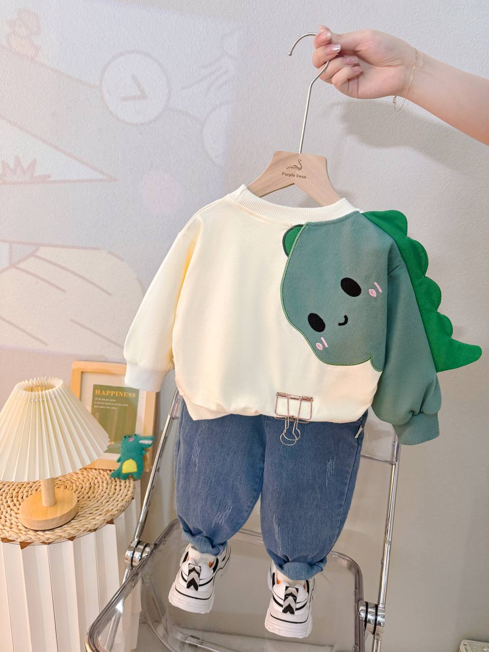 ست بلوز و شلوار دایناسور WJ