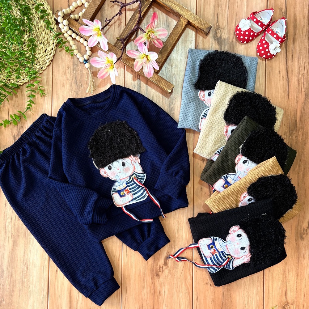 بلوز شلوار بیسکوییتی موفرفری