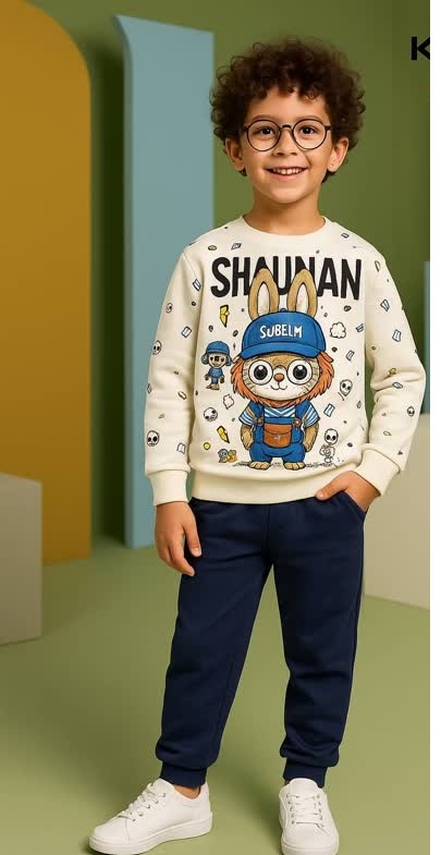 ست بلوز شلوار اسپرت بچگانه طرح خرگوش